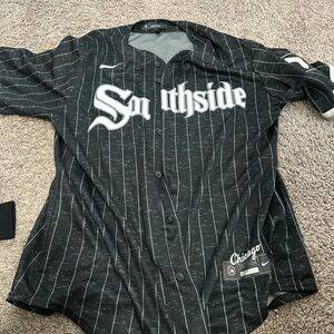Nike Black Pinstripe Chicago Jersey